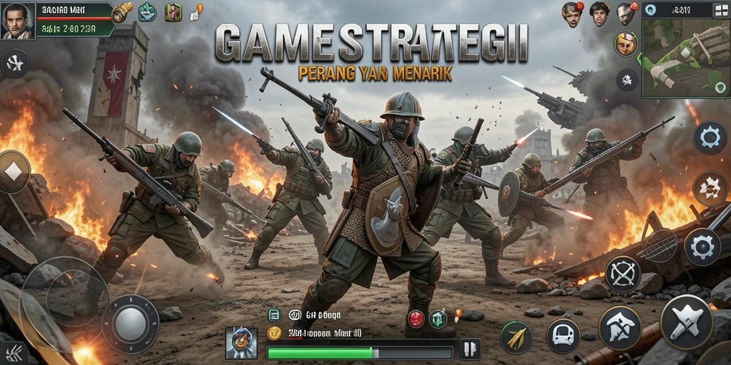 Tampilan gameplay 34R yang mendebarkan dan penuh strategi.