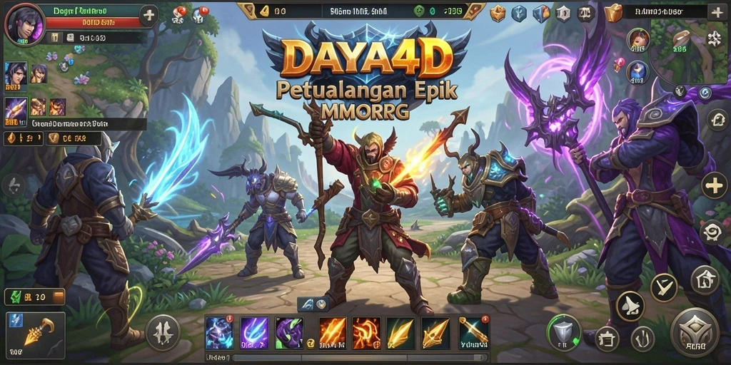 Gameplay DAYA4D memperlihatkan aksi petualangan yang seru di dunia MMORPG.