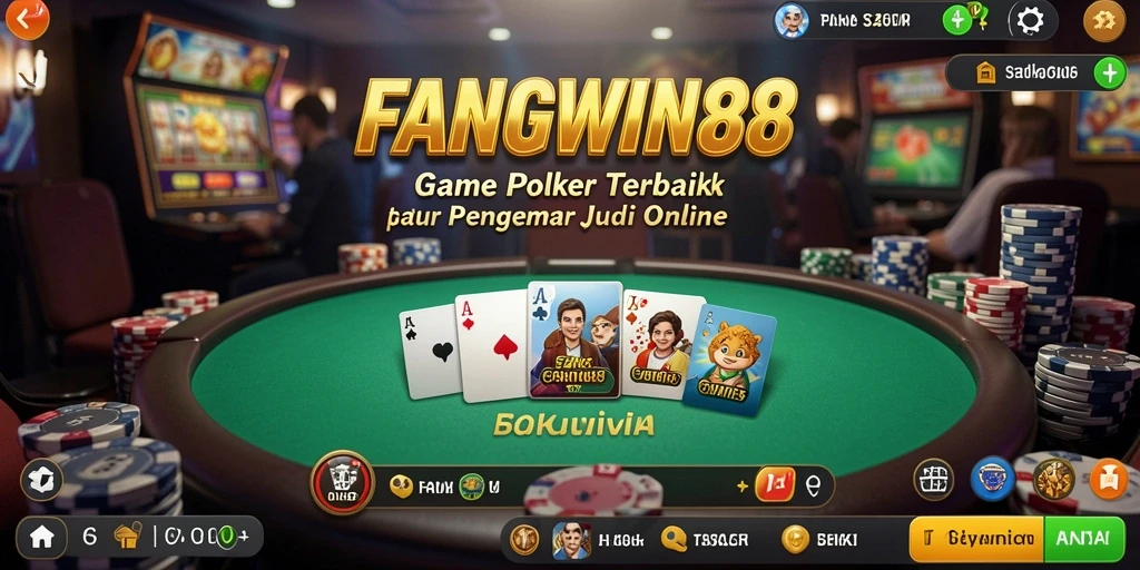 Tampilan gameplay seru FANGWIN88 dalam permainan Poker.