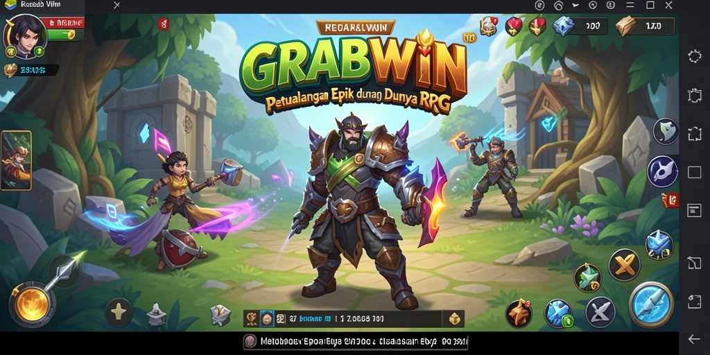 Tampilan gameplay seru dalam dunia RPG yang menakjubkan.