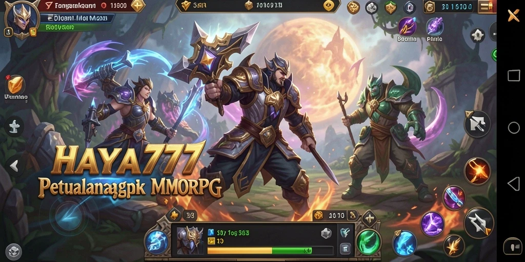 Screenshot gameplay HAYA777 menampilkan aksi pertarungan yang mendebarkan.