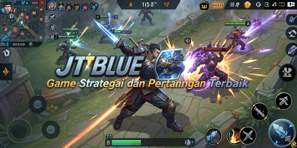 Screenshot menampilkan pertarungan epik dalam gameplay SLG.
