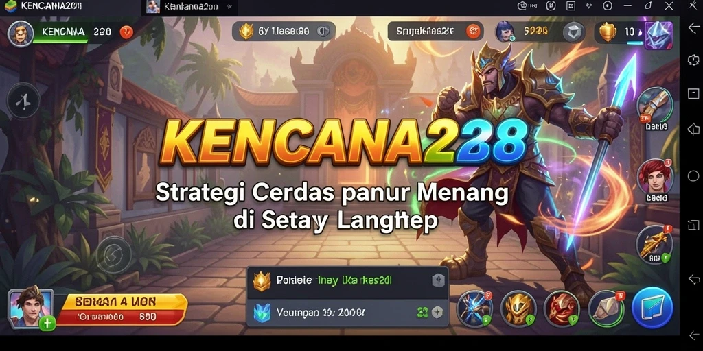 Screenshot gameplay KENCANA28 menunjukkan strategi bermain yang intens dan kreatif.