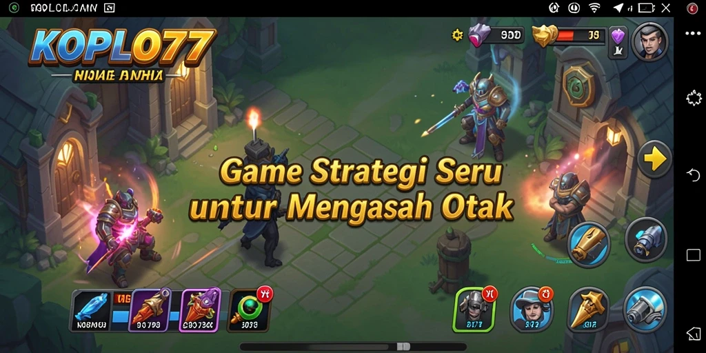 Tampilan gameplay KOPLO77 dalam aksi strategi yang mendebarkan.