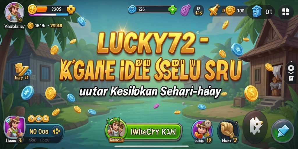 Screenshot utama LUCKY72 menampilkan gameplay Idle yang mengasyikkan.