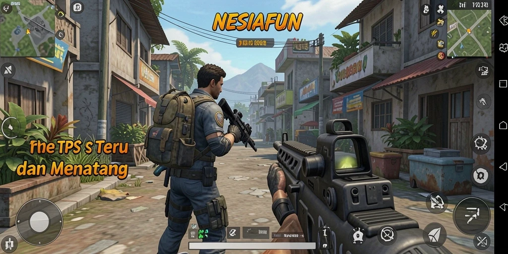 Gameplay seru NESIAFUN dengan aksi TPS yang mendebarkan.