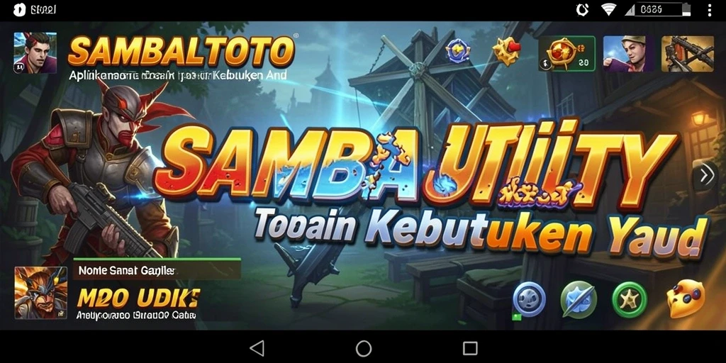 Tampilan antarmuka pengguna SAMBALTOTO yang sederhana dan intuitif.