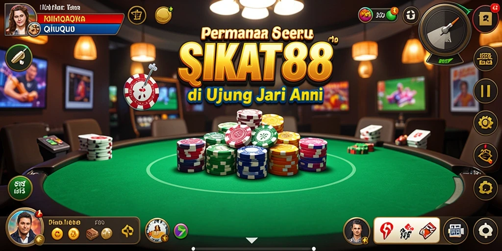 Tampilan gameplay QiuQiu yang menarik dan menghibur.