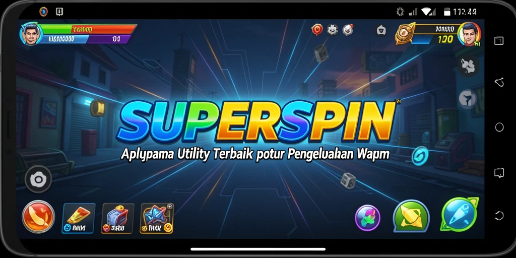 Tampilan antarmuka SUPERSPIN yang interaktif dan intuitif.